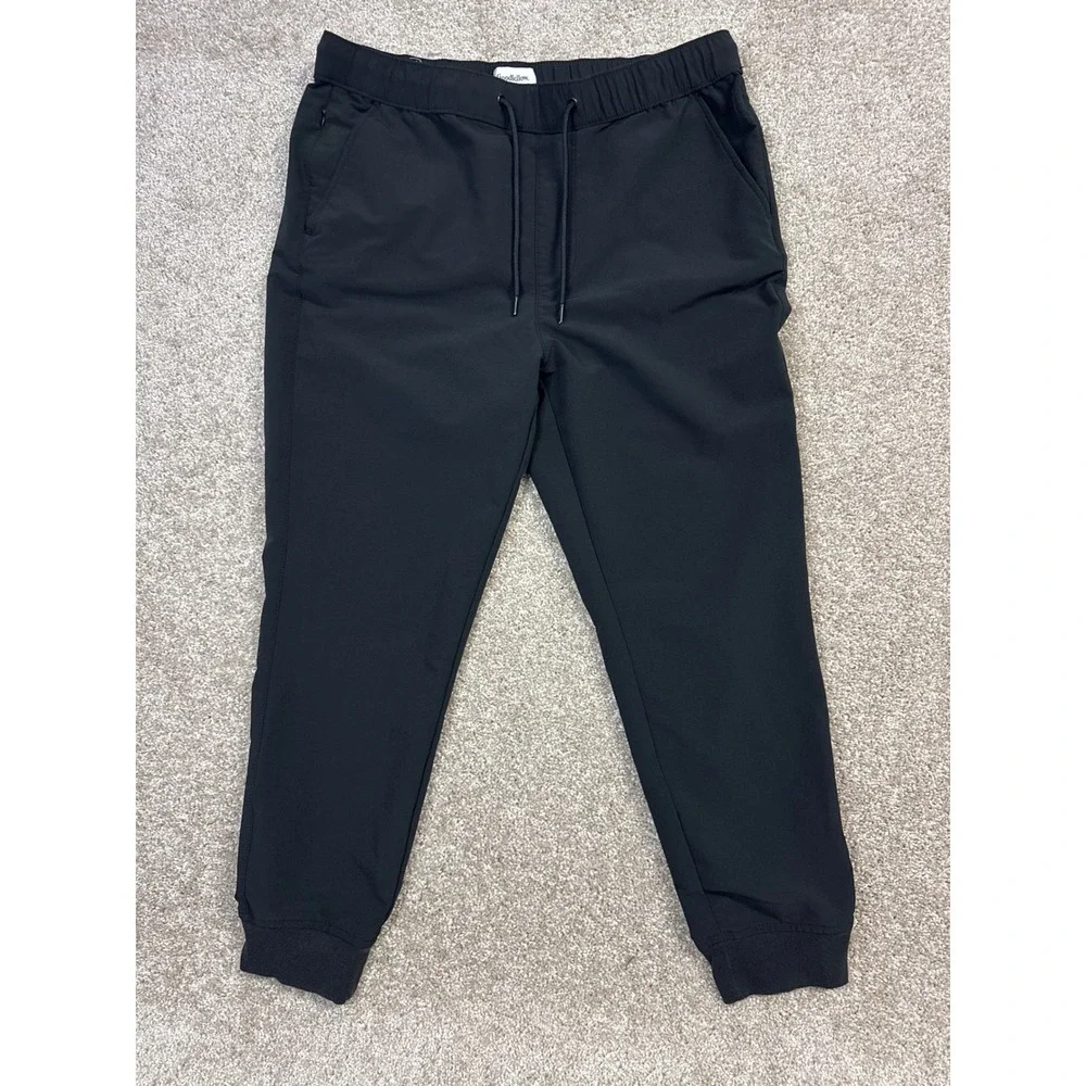 Goodfellow & Co Mens Premium Tech Joggers Black Stretch Athletic Pants Size M